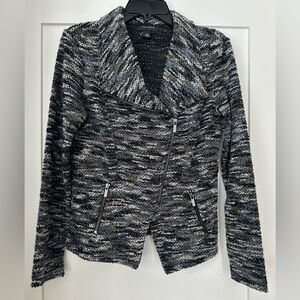 Halogen knit moto jacket